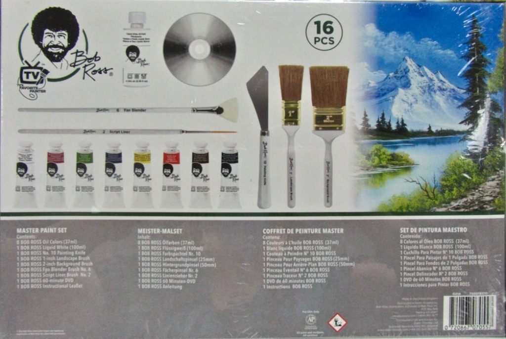 Bob Ross Oil Color Basic Paint Set Landscape 10 Piece Paint Set