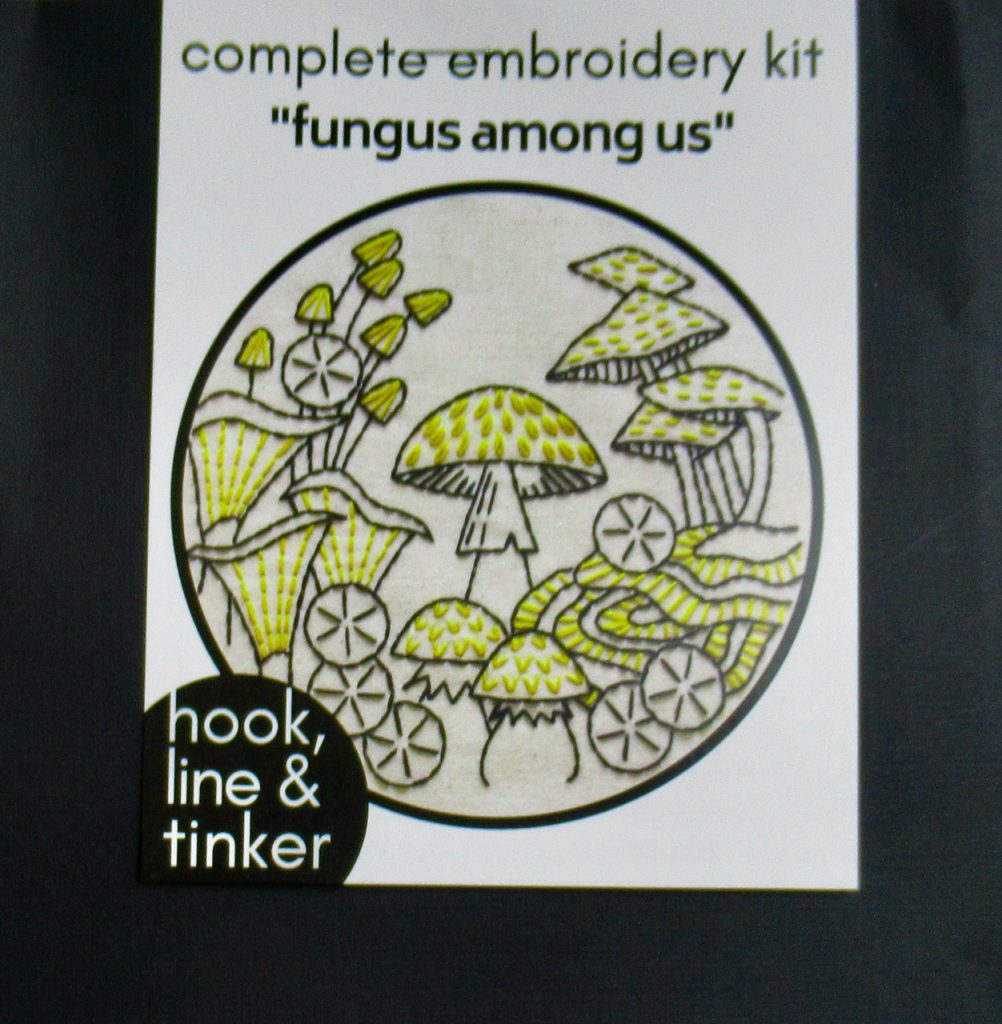 Mushroom Embroidery Kit, Beginner Level, Fungus Among Us